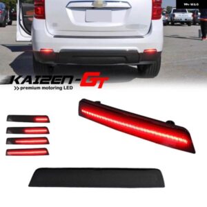 シボレー 赤色 LED リアバンパー リフレクターブレーキ テールライト シーケンシャルウィンカー リア フォグランプ 付き 2010-2017