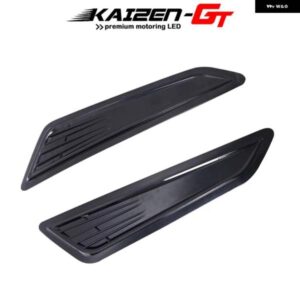 シボレー 2個 SS 装飾フロントブラックボンネットフード ベントスクープシェードカバー 2016-2018 カマロ LT 1LT 2LT