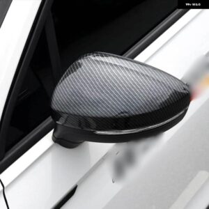 ティグアン MK2 2016 2017 2018 ABS カーボンバックミラー カバー カバー トリム アクセサリー 2個