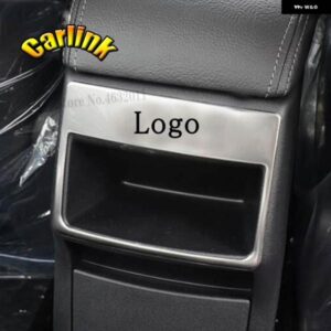 シトロエン C4 2016 アクセサリーステンレスリア収納ボックス エアアウトレットパネルカバー トリム 1個