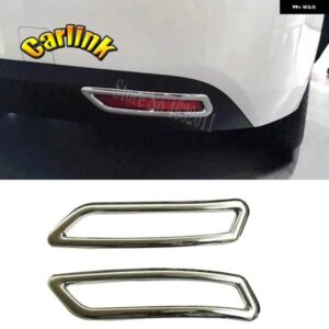 シトロエン C4 2016 ABS クローム リア フォグライト ボックス フレーム装飾 ステッカー カバー トリム DIY アクセサリー 2個