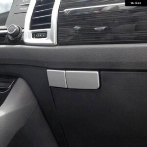 シュコダ KODIAQ 2017 2018 ABS マット車副パイロットグローブボックス ハンドルボウル ステッカー カバー トリム アクセサリー 2個