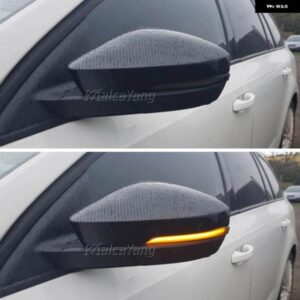 サイドバックミラー インジケーターシーケンシャルダイナミックウインカーLED ウィンカーライト シュコダオクタヴィアMK3 5E 2013-2017 2018 2019