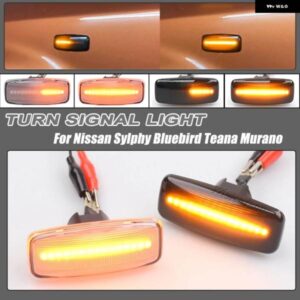 1ペア インフィニティ M35 M45 2005-2007 FX35 FX45 QX60 LED ダイナミック サイドマーカー ウィンカーライト シーケンシャルウインカーランプ