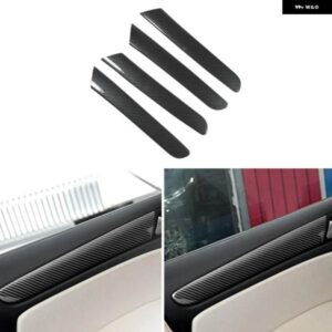 VW ゴルフ 6 MK6 2008-2013 インテリア ドアウィンドウパネルストリップカバー トリム アクセサリー ABS カーボン粒 4個