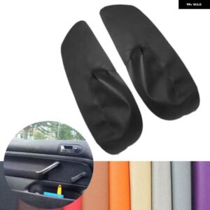 VW ゴルフ 4 MK4 1998 - 2005 マニュアル コントロールウィンドウ専用 3 ドアフロントドア アームレスト パネルマイクロファイバーレザー カバー 装飾