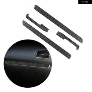 VW ゴルフ 6 MK6 2010-13 インテリア センターコンソール ダッシュボード パネルストリップカバー カーボン装飾