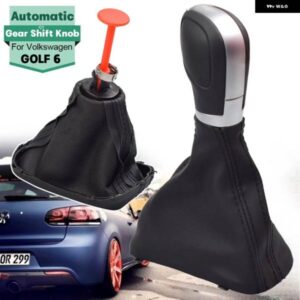 ギア シフトノブ スティックレバー シフター VW ゴルフ 6 ジェッタ MK6 EOS パサート B7 CC シャラン 7N 2010 シート 革