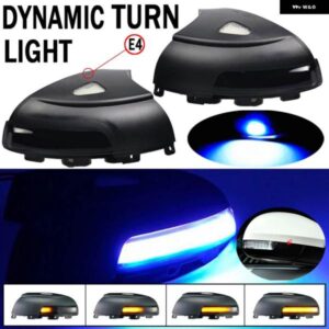 2個 LED サイドウイングバックミラー ダイナミックインジケーター流れるウィンカーウインカーリピーターライト VW ティグアン MK1 5N シャラン 7N