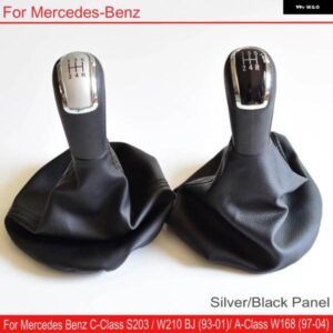 メルセデス C クラス W202 W208 E クラス W210 W203 S203/W245 W169 04-12 /W168 97-04 5 6スピード ギア シフトノブ ゲートルブーツカバー