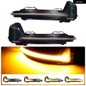 LED ダイナミック ウィンカーライト VW ティグアン MK2 2017-2019 トゥアレグ MK3 EU 2019 流れるシーケンシャルサイドミラー インジケーターウインカー