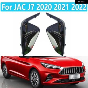 左/右フロント フォグランプ 装飾カバー JAC J7 2020 2021 2022 ブラック フォグランプ カバー クローム トリム