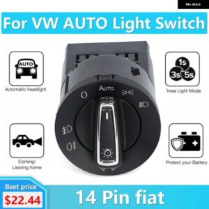 VW ゴルフ ジェッタ MK5 6 ティグアン トゥーラン パサート ポロボラ スイッチ 2021 光センサー アップグレード モジュール