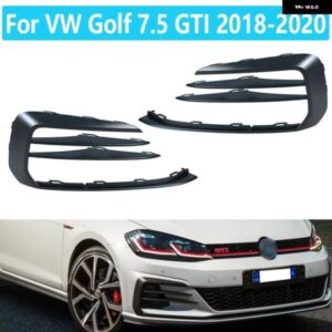 フロント フォグライト フレームカバー VW ゴルフ 7.5 GTI 2018 2019 2020 フロントバンパー フォグランプ フレーム ランニングライト フォグライト