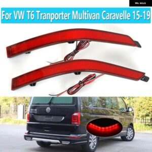 1ペア LED リアテールバンパー リフレクターライトブレーキストップライトリバース フォグランプ VW T6 トランスポーターマルチバンカラベル 2015-2019