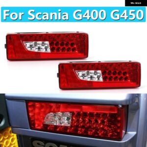 24V LED テールライト コンビネーションリアランプスカニア G400 G450 大型 トラック 右左 テールライト 2380954 2241859 ブザー付き