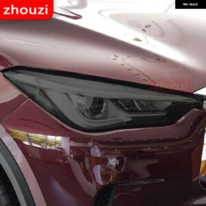 2個 インフィニティ Q60 Q70 QX60 QX30 QX50 QX80 Q50 ヘッドライト ティントブラック フィルム クリア TPU ステッ