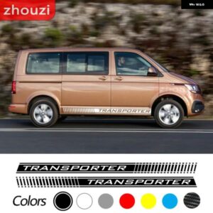 ステッカー VW トランスポーターキャンピングカーバングラフィックス T4 T5 T6 キャディスポーツ ストライプ 自動サイド デカール アクセサリー