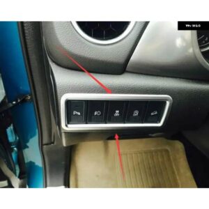 スズキ ヘッドライト スイッチ スパンコール カバー トリム ステッカー 2015 2016 VITARA エスクード ABS クローム