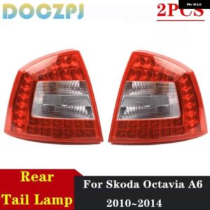 2個 左右リアバンパー LED ブレーキストップウォーミングテールランプ アセンブリ シュコダオクタビア A6 RS 2010-14