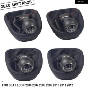 SEAT LEON MK2 1P 2005/12/01 スタイリング 5/6スピード ギアスティック シフトノブ とレザー ブーツ
