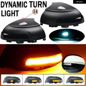 1セット VW ティグアン MK1 2008-2016 ダイナミックウィンカー LED サイドウイングバックミラー インジケーターウインカーシーケンシャルライト