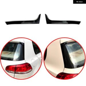 ABS VW ゴルフ 6 MK6 GTI GTR GTD R R20 2008-2013 リアウィンドウサイドトランク スポイラーカナードスプリッター黒
