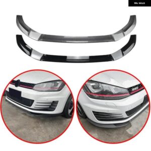 ABS 3個 VW ゴルフ 7 MK7 GTI R GTD GTE 2012-2018 フロントバンパー スプリッターリップスポイラーディフューザーサイド