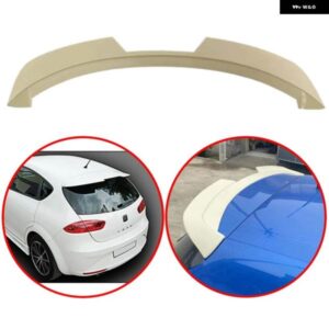 SEAT LEON MK2 1P1 2009/12/01 ハッチバック ABS リアウイングルーフスポイラー黒カーボンの外観