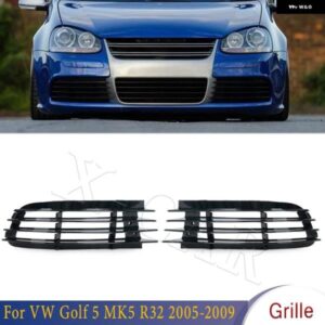 2個 フォグランプ カバー フレームフロント フォグライト グリル VW ゴルフ 5 MK5 R32 2005/09/01 カーパーツ車