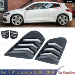 VW シロッコ 2009 -2018 リアドアサイドウィンドウルーバースクープカバー ベントカーボン表面スポイラー装飾アクセサリー