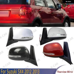スズキ 5ピン SX4 2012 2013 自動外側ドアバックミラー アセンブリ ASSY