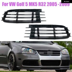 1ペア VW ゴルフ 5 MK5 R32 2005/09/01 フロントバンパー フォグランプ ライトグリルカバー フレーム