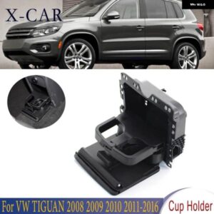 VW ティグアン 2008-2016 シャラン 2011-2016 ゴルフ プラス 2012-2014 セントラルコンソールリア アームレスト ウォータードリンクカップホルダー