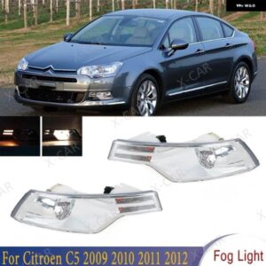 シトロエン C5 2009/12/01 フロントバンパー クリア レンズ フォグライト アセンブリ フォグランプ ドライビングランプ