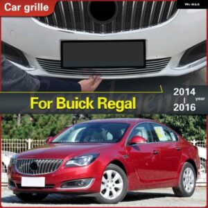 ビュイック リーガル 2014 2015 2016 ステンレスフロントセンターレーシング メッシュ バンパー グリルビレットグリルカバー グリル
