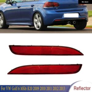 リアコーナーリフレクター装飾偽光ブレーキランプ VW ゴルフ 6 MK6 R20 2009-13 5K0945105C 5K0945106C