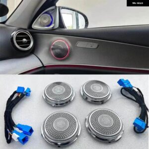 64色 LED ミッドレンジ スピーカー カバー メルセデス C/GLC/E クラス W205 X253 W213 ミッドレンジ スピーカー カバー 周囲光