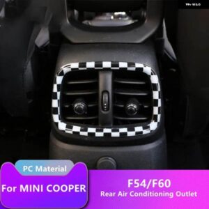 車内 F60 ミニクーパーカントリーマン ステッカー リア エアコン ベント F54 クラブマンアクセサリーバックエアベント 装飾