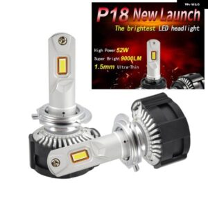 1セット H7 P18 LED ヘッドライト 超高輝度 H4 H8 H9 H11 9005 9006 HB3/HB4 9012 HIR2 切断ライン フォーカス ビームターボファン 104ワット 18000LM