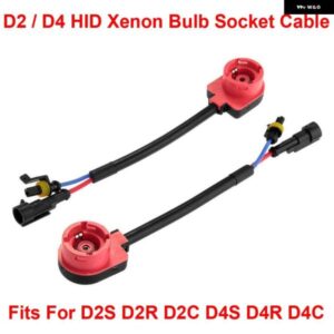 2個 D2S D2R D2C D4S D4R D4C OEM HID キセノン ヘッドライト 電球 バラスト ワイヤーハーネス ケーブル アダプターホルダー