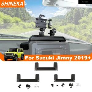 スズキ カーセンターコントロール 拡張電話ホルダー カメラ ブラケット スタンド ジムニーJB64 JB74 2019-23アップ