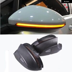 点滅リアサイドミラー LED 水流れるバックミラー ウィンカーライト VW パサート B7 CC ジェッタ MK6 ビートル シロッコ 2個