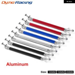 アルミバンパー リップフロントストラットスプリッターロッドタイ サポート バー 100MM 150MM 200MM