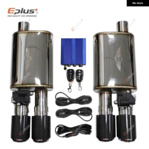 1 ～ 2個 カーサイレンサー ステンレス排気システム電動バルブ 制御 マフラーキット バルブ レンジカーボンチップ