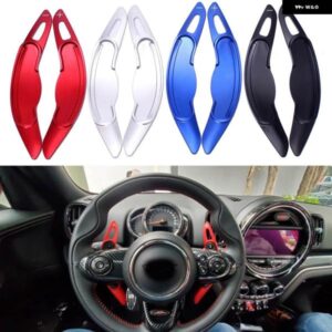 ミニクーパー S JCW F54 F55 F56 F57 F60 カントリーマンクラブマンアルミステアリングホイールシフト パドル延長カバー アクセサリー