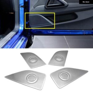 VW シロッコ R 2015-2021 ドア オーディオ スピーカー カバー スピーカー パッド トリム フレーム ステッカー ステンレス インテリア アクセサリー