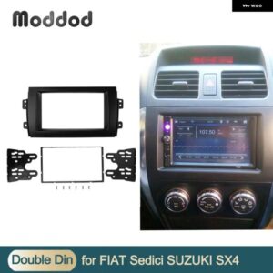 スズキ ダブルディンフェイシア SX4 フィアット セディチ ラジオ DVD ダッシュボード ステレオ パネル ダッシュ マウント インストール ト