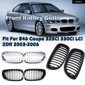フロントバンパー キドニーグリル E46 クーペ 325CI 330CI LCI 2DR 2003-2006 カーアクセサリー交換部品