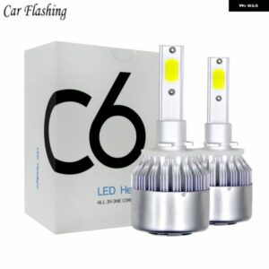2個 C6 LED ヘッドライト 36ワット 3600LM COB 自動ヘッドランプ 電球 H1 H3 H4 H7 H11 H13 880 9004 9005 9006 9007 スタイリング ライト